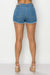 Side Chain Detailed Denim Shorts