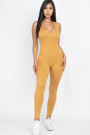 Racer Back Bodycon Jumpsuit